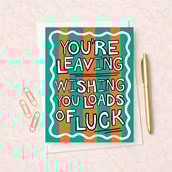 Large Sorry You're Leaving Card - You'Re Leaving Large Sorry You're Leaving Card - You'Re Leaving