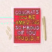 Large Congratulations Card - Congrats You Large Congratulations Card - Congrats You