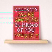 Large Congratulations Card - Congrats You