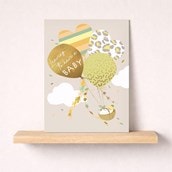 Large Leaving For A Baby Card - Balloon Delivery Large Leaving For A Baby Card - Balloon Delivery