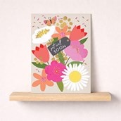 Large Get Well Soon Card - Flowers