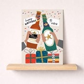 Large Birthday Card - Birthday Beers