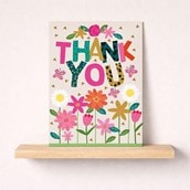 Large Thank You Card - Flowers