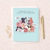Large Retirement Card - Pack Of Dogs