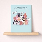 Large Retirement Card - Pack Of Dogs