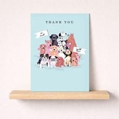 Large Thank You Card - Pack Of Dogs