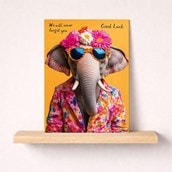 Large Sorry You're Leaving Card - Funky Elephant