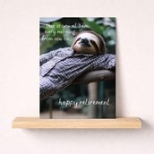 Large Retirement Card - Lazing Sloth Large Retirement Card - Lazing Sloth