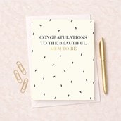 Large Leaving For A Baby Card - Mum To Be Large Leaving For A Baby Card - Mum To Be