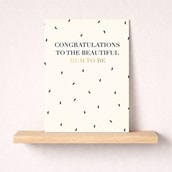 Large Leaving For A Baby Card - Mum To Be Large Leaving For A Baby Card - Mum To Be