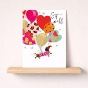 Large Get Well Soon Card - Sausage Dog Large Get Well Soon Card - Sausage Dog