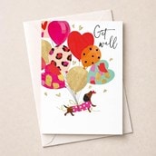Large Get Well Soon Card - Sausage Dog Large Get Well Soon Card - Sausage Dog