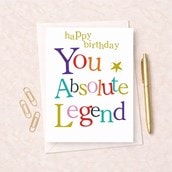 Large Birthday Card - Birthday You Absolute Legend