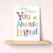 Large Birthday Card - Birthday You Absolute Legend