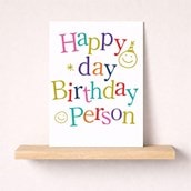 Large Birthday Card - Birthday Happy Day Birthday Person Large Birthday Card - Birthday Happy Day Birthday Person