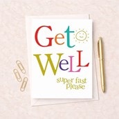 Large Get Well Soon Card - Get Well Soon Get Well Super Fast Please Large Get Well Soon Card - Get Well Soon Get Well Super Fast Please