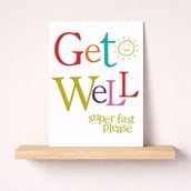 Large Get Well Soon Card - Get Well Soon Get Well Super Fast Please Large Get Well Soon Card - Get Well Soon Get Well Super Fast Please