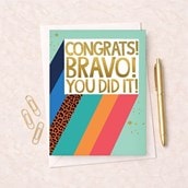 Large Congratulations Card - You Did It Large Congratulations Card - You Did It