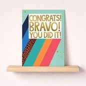 Large Congratulations Card - You Did It Large Congratulations Card - You Did It