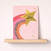 Large Congratulations Card - Shooting Star