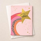 Large Congratulations Card - Shooting Star Large Congratulations Card - Shooting Star