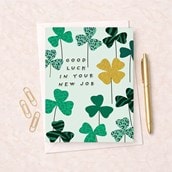 Large New Job Card - Clover Large New Job Card - Clover