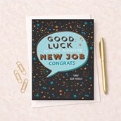 Large New Job Card - Speech Bubble Large New Job Card - Speech Bubble