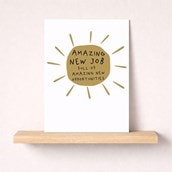 Large New Job Card - Sunshine Large New Job Card - Sunshine