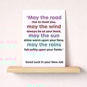 Large Just To Say Card - May The Road Rise To Meet You