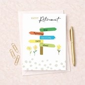 Large Retirement Card - Sign Post