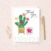 Large Thank You Card - Cactus Large Thank You Card - Cactus