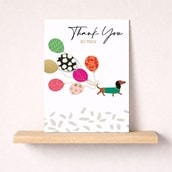 Large Thank You Card - Sausage Dog Large Thank You Card - Sausage Dog