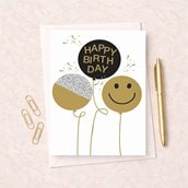 Large Birthday Card - Balloons