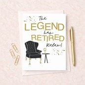 Large Retirement Card - The Legend Large Retirement Card - The Legend