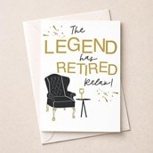 Large Retirement Card - The Legend Large Retirement Card - The Legend