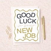 Large New Job Card - Good Luck Large New Job Card - Good Luck