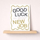 Large New Job Card - Good Luck