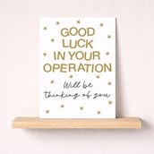Large Get Well Soon Card - Good Luck In Your Operation