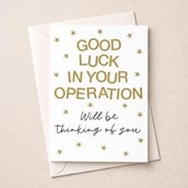 Large Get Well Soon Card - Good Luck In Your Operation