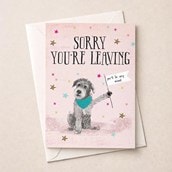 Large Sorry You're Leaving Card - Dog