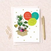 Large Sorry You're Leaving Card - Leaving Balloons
