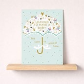 Large Leaving For A Baby Card - Umbrella