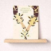 Large Leaving For A Baby Card - Large Leaving For A Baby Card -
