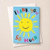 Large Thank You Card - Sunshine