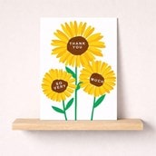 Large Thank You Card - Sunflowers