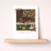 Birthday Card - Nap In A Wheelbarrow