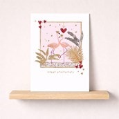 Anniversary Card - Flamingos Anniversary Card - Flamingos
