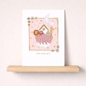 New Baby Card - Animals In A Boat New Baby Card - Animals In A Boat