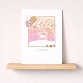 New Baby Card - Pink Pram