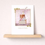 Birthday Card - Stack Of Gifts